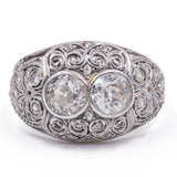 ANELLO ART DÉCO IN ORO 18K CON DIAMANTI (I CENTRALI 1CTW CA.), ANNI '20