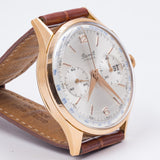 Orologio Cronografo in oro 18k Barrett con datario, anni '60