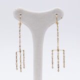 Orecchini vintage in oro con perline , anni 70