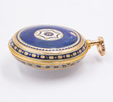 Orologio da tasca in oro e smalti Joseph Martineau & son. Londra 1793