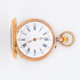 Orologio da tasca monachina in oro e smalti, fine '800