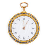 Orologio da tasca in oro e smalti Joseph Martineau & son. Londra 1793
