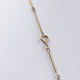 Collana vintage in oro 8k con turchesi, anni '70