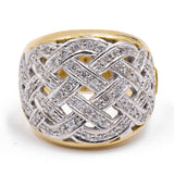 Anello vintage Recarlo in oro 18K con diamanti (0.50ctw), anni ‘80