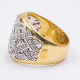 Anello vintage Recarlo in oro 18K con diamanti (0.50ctw), anni ‘80