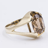 Vintage 14k gold ring with citrine quartz, 1970s