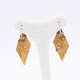 Orecchini borbonici in oro giallo 18k con perline, fine '800