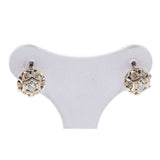 Orecchini antichi in oro bianco 18k con diamanti (0.20ctw) , anni '30/'40