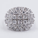 Anello vintage in oro 14k con diamanti taglio brillante (2.20ct) , anni '60/'70