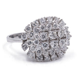 Anello vintage in oro 14k con diamanti taglio brillante (2.20ct) , anni '60/'70