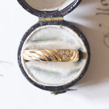 Anello in oro 18K con diamanti (0.06ctw ca.), anni '70/'80