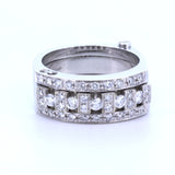 Bague articulée Gianni Carità en or 18 carats avec diamants taille brillant