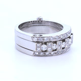 Bague articulée Gianni Carità en or 18 carats avec diamants taille brillant