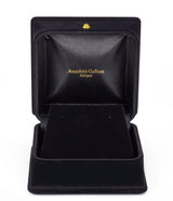 Orecchini borbonici in oro con perline e pietra rossa. Seconda parte dell'800