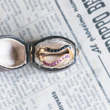 Vintage ring in 18K gold with rubies (0.50ctw approx.), 1970s