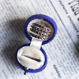 Anello "harem" antico multiplo in oro 14K con zaffiri, primi del '900