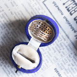 Anello "harem" antico multiplo in oro 14K con zaffiri, primi del '900