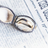 Anello vintage in oro 18K con zaffiri (0.50ctw ca.), anni '70