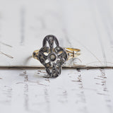 Antique gold and silver diamond ring, 1920s