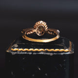 Bague vintage en or 18 carats et diamants, 1950