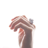 Anello in oro bianco 18K con diamanti (1.35ctw)