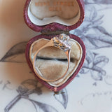 Anello vintage in oro bianco 18K con diamanti (centrale di 0.40ct ca.), anni '60