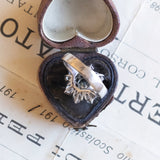 Anello a margherita vintage in oro bianco 14K con diamanti (0.91ctw ca.), anni '60