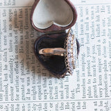 Anello a navette antico in oro 8K con diamanti di taglio vecchio (2.40ctw ca.), anni '10
