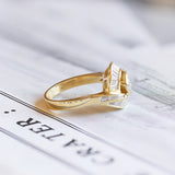 Anello vintage in oro 18K con diamanti (2.71ctw ca.), anni '70