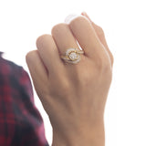 Anello vintage in oro 18K con diamanti (2.71ctw ca.), anni '70