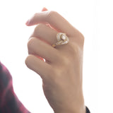 Anello vintage in oro 18K con diamanti (2.71ctw ca.), anni '70