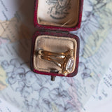 Anello a serpente in oro 18K con diamante (0.80ct ca.), anni '60