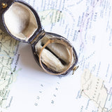 Bague ancienne en or 14 carats et diamants en argent (environ 0,70 ct), début des années 1900