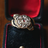 Bague Liberty en or 14 carats avec rosaces, années 1920