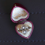 Bague Art Nouveau en or 14 carats avec diamants (0,30 ct env.), années 1910/1920