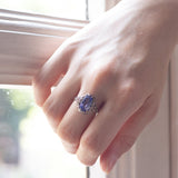 Anello antico in oro 18K con topazio centrale, anni '30 - Antichità Galliera