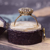 Anello antico a toppa in oro 18K con rosette di diamante, primi del '900 - Antichità Galliera