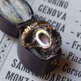 Anello antico in oro 18K con corallo rosa e turchesi, primi del '900 - Antichità Galliera