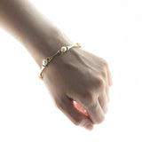 Vintage 14K gold pearl bracelet, 1970s