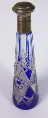 Bottiglia per profumo in cristallo molato, art decò ( anni 20/30 ) - Antichità Galliera