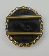 Micromosaico legato in argento, raffigurante delle rovine. Fine '800 - Antichità Galliera