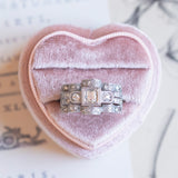 Anello Art Déco in oro bianco 14K con diamanti (0.75ctw ca.), anni '30