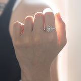 Anello in oro bianco 18K con diamanti (0.15ctw)
