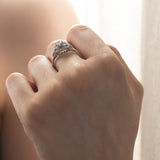 Anello in oro bianco 18K con diamanti (0.30ctw)