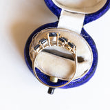 Bague saphir vintage en or 14 carats, 1960