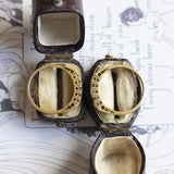 Veretta antica in oro 18K con diamanti (0.25ctw ca.), primi del '900