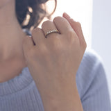 Due verette antiche in oro 18K con diamanti/diamanti e zaffiri, primi del '900