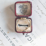Anello vintage in oro 8K con granati, anni '50