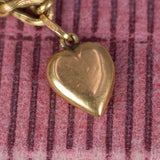 Braccialetto antico in oro 18K con charms, primi del '900