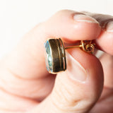 Orecchini vintage in oro 18K con topazi (11ctw ca.), anni '60/'70
